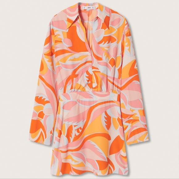 Mango Colorful Patterned Mini Dress - Picture 9 of 11